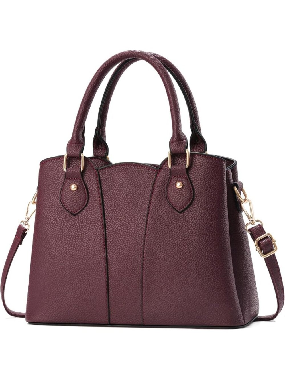 Stylish Vegan Leather Crossbody & Tote Handbags for Women - Zipper Satchel with